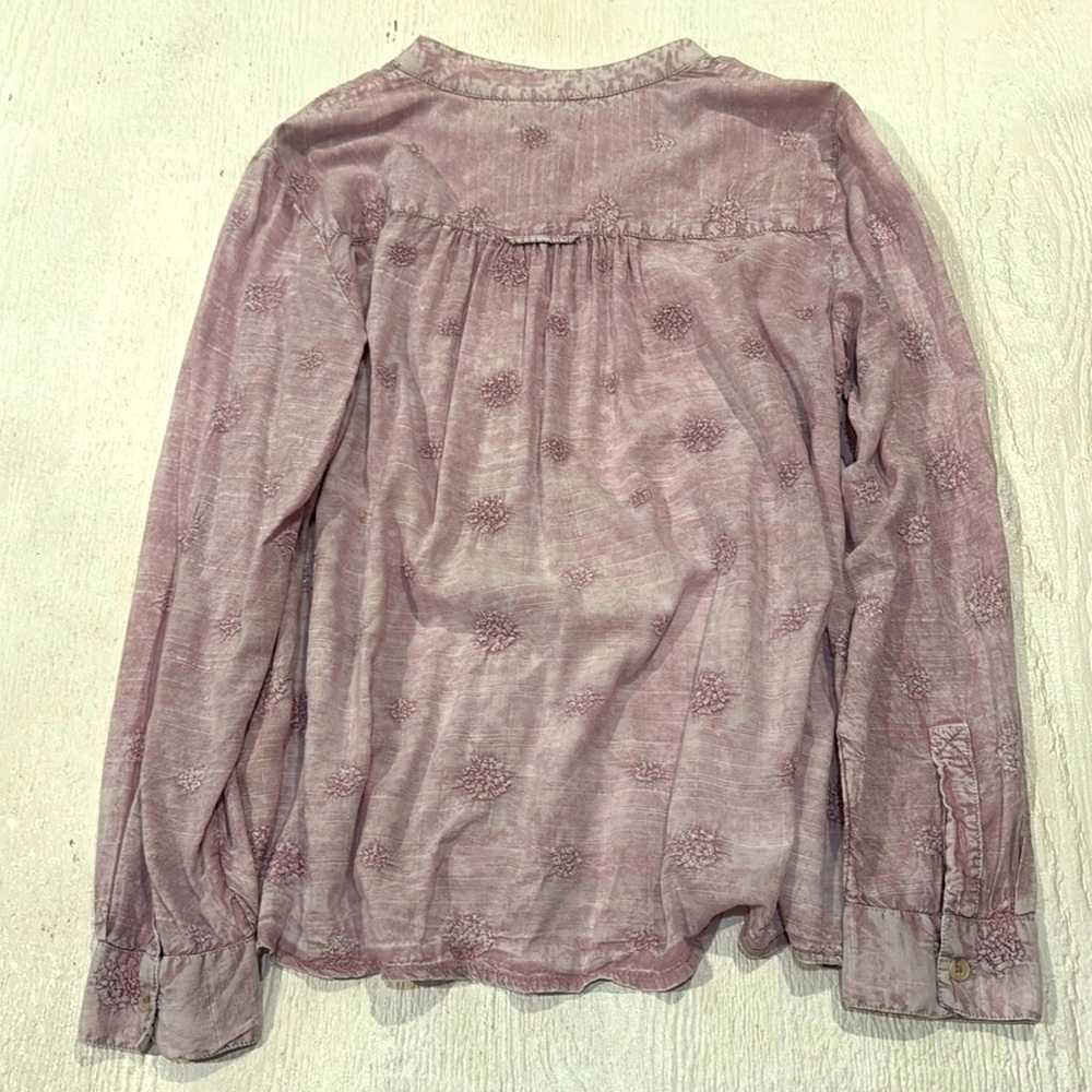 Anthropologie Lavender Button-Down Shirt - Picture 8 of 11